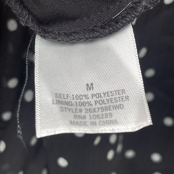 Mi Ami Black Polka Dot Ruffle Dress Size M - Picture 5 of 10